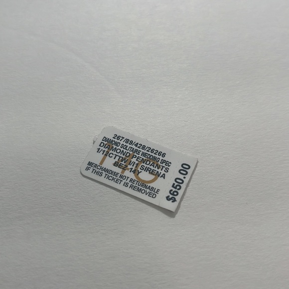 Macy's 14k yellow gold diamond bezel necklace - Picture 6 of 7